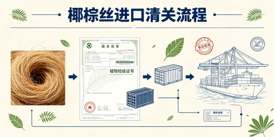 椰棕絲進口報關全攻略（清關合規要點與避坑指南）